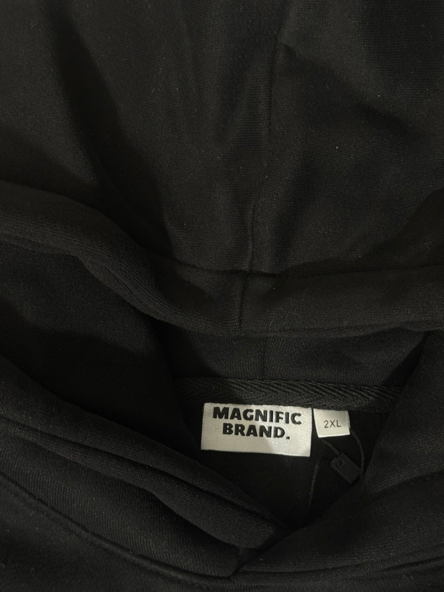 The Magnific Black Chenille Design Hoodie